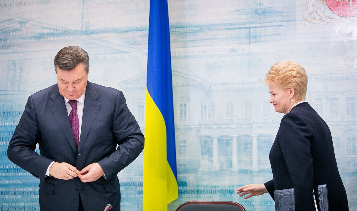 Viktoras Janukovyčius ir Dalia Grybauskaitė