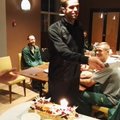 Po svarbios pergalės prieš Latviją M. Kalniečio laukė gimtadienio tortas