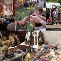Minios žmonių Palangoje rinkosi minėti Žolinės dieną – šlavė puokštes, skubėjo į atlaidus ir džiaugėsi vasarišku oru