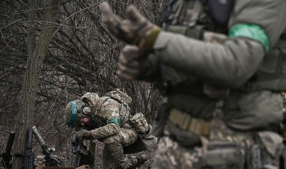 Ukrainos kariai netoli Bachmuto