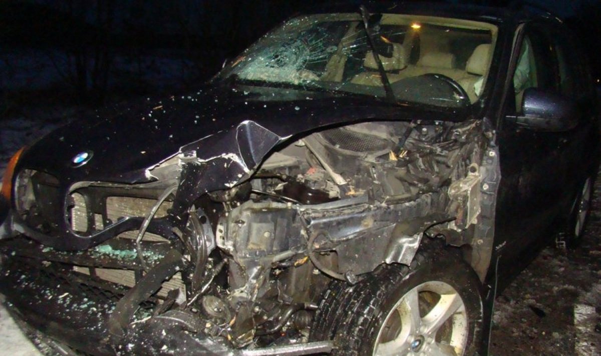 Kelyje Prienai–Birštonas vilnietė su BMW sukėlė avariją 