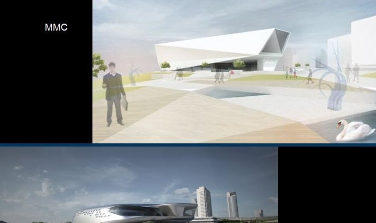 Modernaus meno centro projekto palyginimas su Zahos Hadid suprojektuotu muziejumi