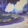 Išplatintas apsaugos kamerų užfiksuotas sprogimo prie Liverpulio ligoninės vaizdo įrašas