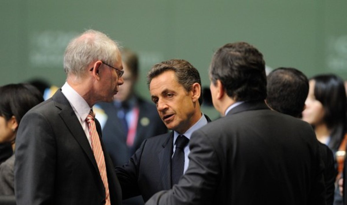 Hermanas van Rompuy ir Nicolas Sarkozy