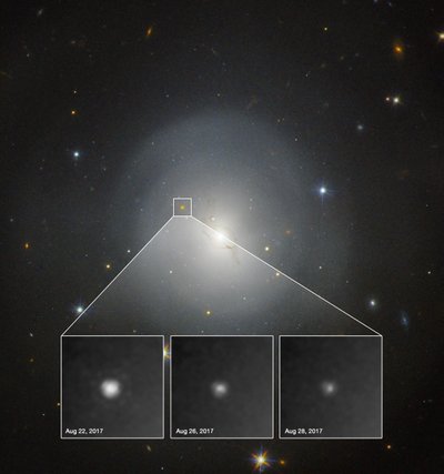 Kilonovos sprogimas. ESA/Hubble nuotr.