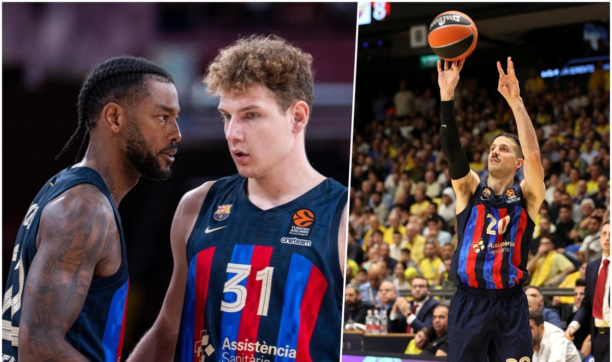 Cory Higginsas, Rokas Jokubaitis, Nicolas Laprovittola / FOTO: Barca Basket Twitter