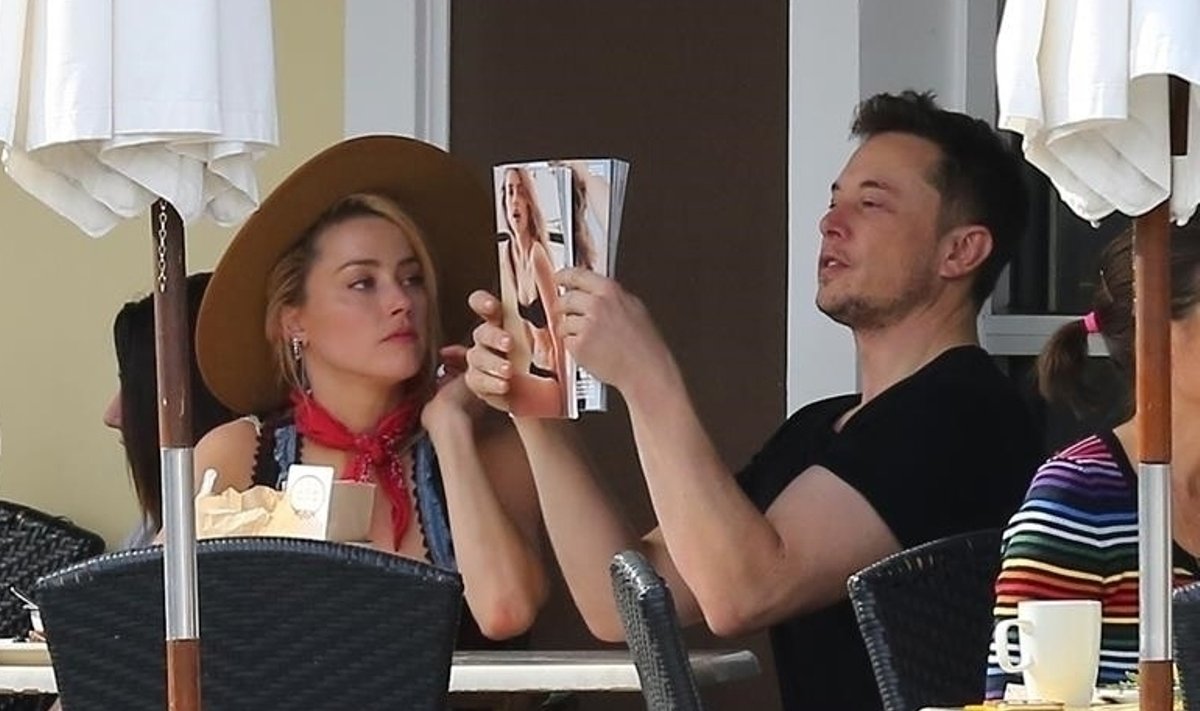 Amber Heard ir Elonas Muskas