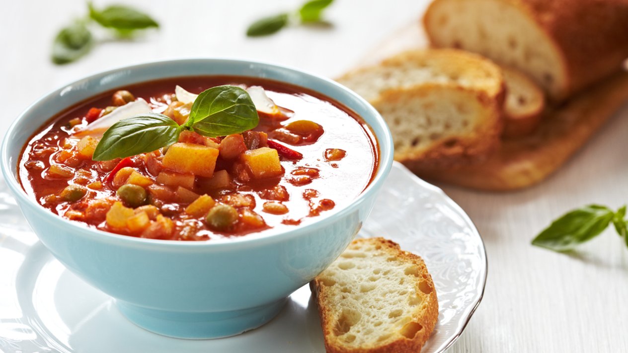 Itališka daržovių sriuba Minestrone