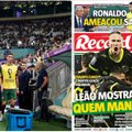 Pranešama, kad įširdęs Cristiano Ronaldo pagrasino palikti Portugalijos rinktinę
