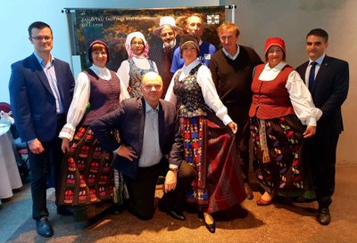 Стенд Литвы на ярмарке V Международного фестиваля «Открой свою Европу в Эрмитаже»