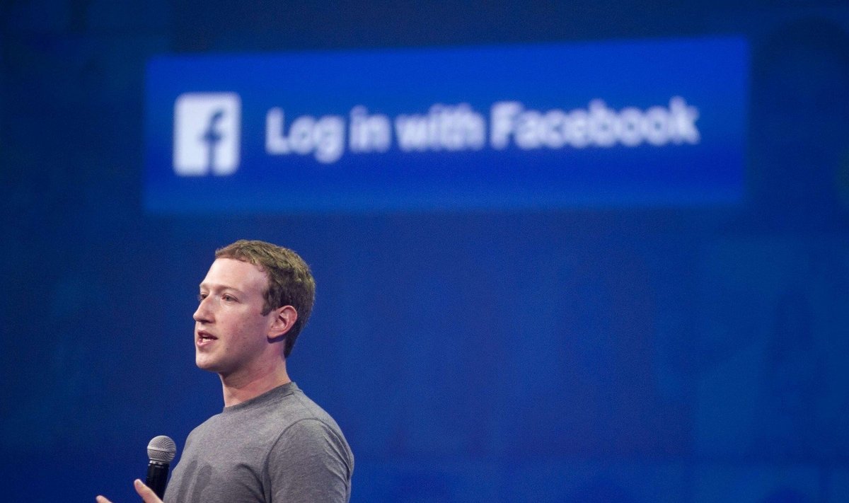 Facebook vadovas Markas Zuckerbergas 