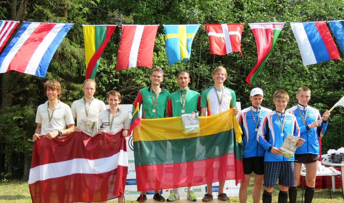 Lietuvos orientacininkai - Baltijos šalių čempionato nugalėtojai