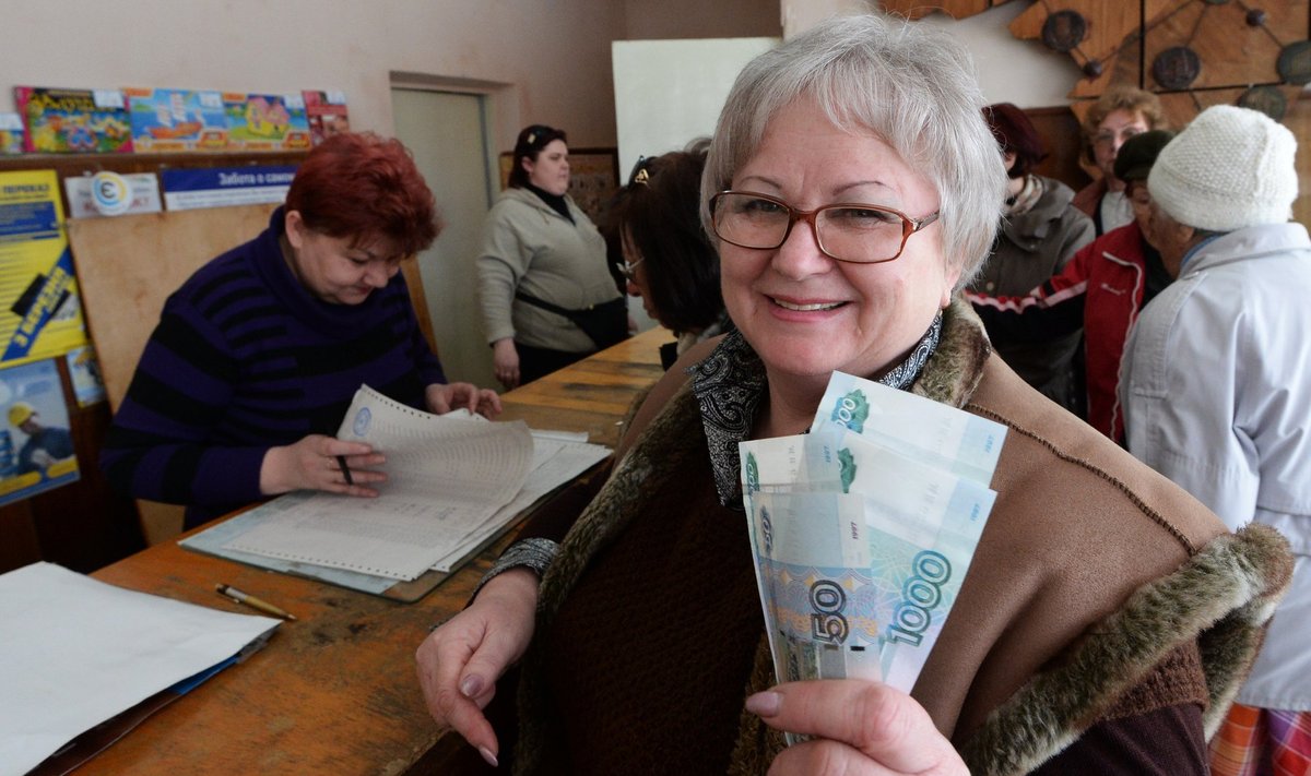 Rusija, pensija, pensininkė, Krymas