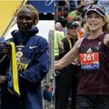 Bostono maratone – keniečių triumfas ir istorinis pirmosios moters šiame bėgime finišas po 50 metų
