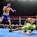 Užtikrintas nokautas: G. Golovkinas jau antrame raunde pribaigė varžovą