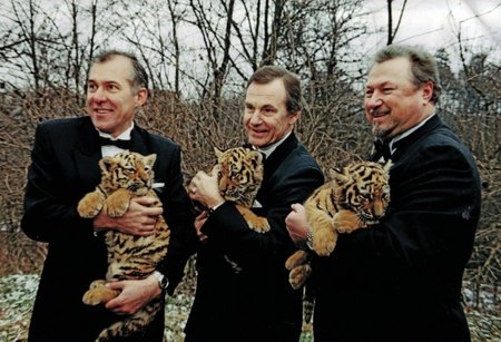 „Trys tigrai“ – Tigro metais Kauno zoologijos sode gimusių trijų tigriukų „vardatėviai“