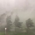 Vaizdo įrašuose – taifūno „Meranti“ šėlsmas Taivane