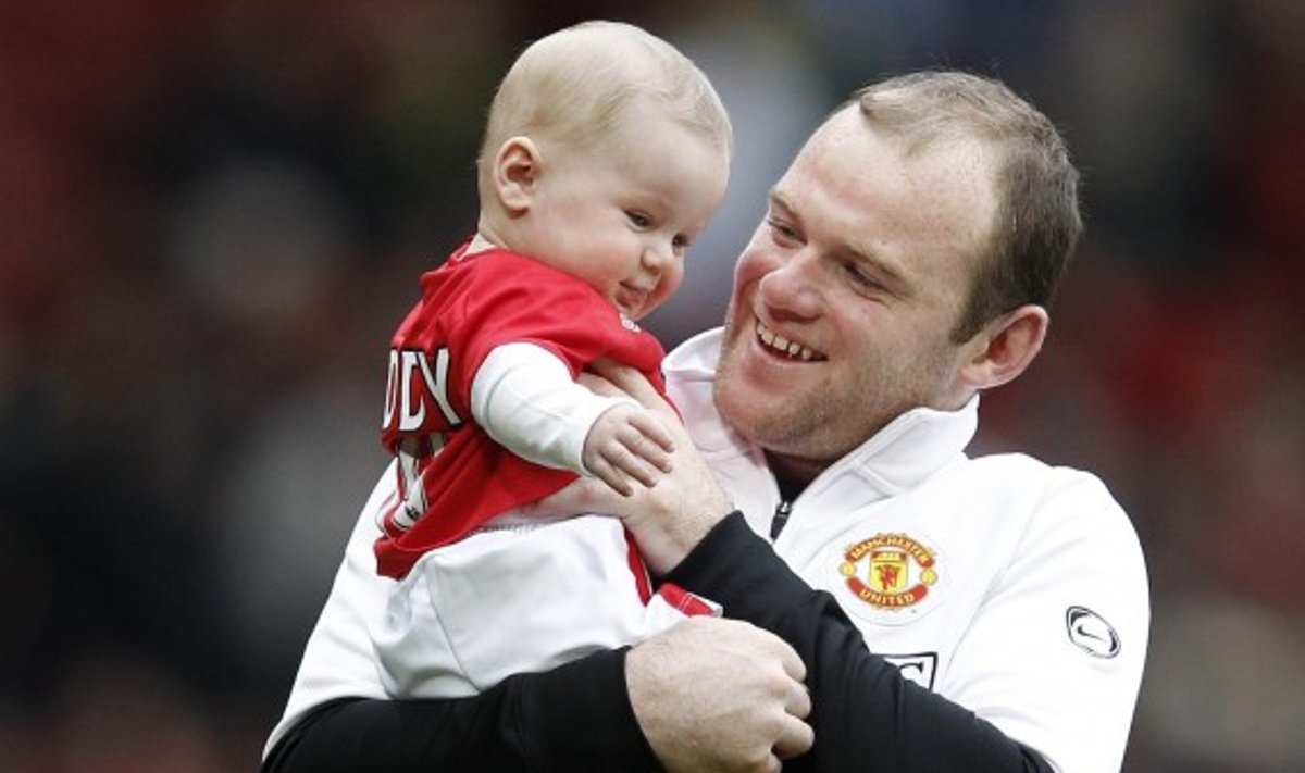 Wayne'as Rooney su sūnumi Kai'umi 
