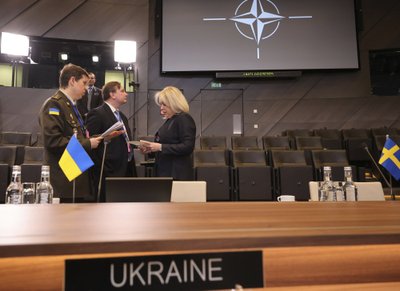 Ambasadorė, Ukrainos misijos prie NATO vadovė Nataliia Galibarenko