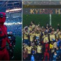 „Zenit“ triumfas – ir futbolo aikštėje: trofėjus atsidūrė komiksų herojaus glėbyje