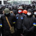 Ukrainos sostinėje protestuotojai reikalavo atleisti vidaus reikalų ministrą