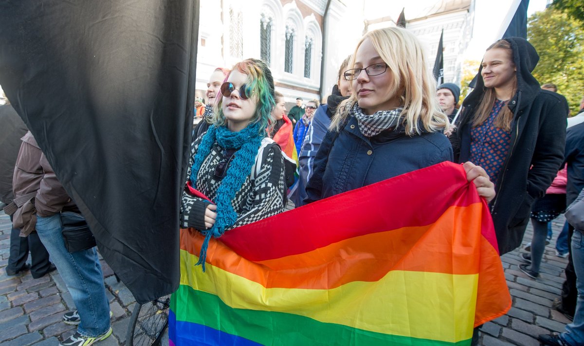 Estijoje – mitingas prieš galimybę homoseksualams įteisinti santykius