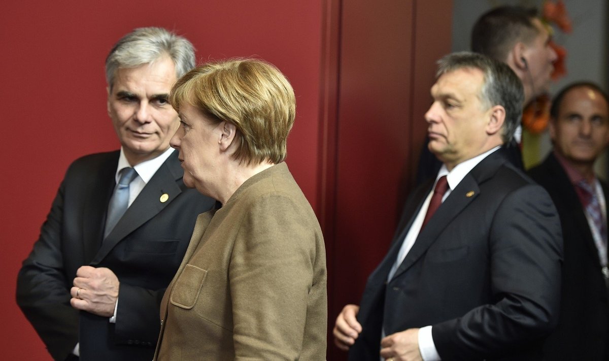 Werneris Faymannas, Angela Merkel, Viktoras Orbanas