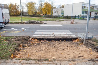 Pėsčiųjų perėja Panevėžyje / JP nuotr.