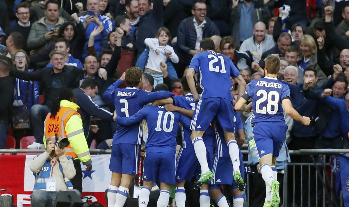 Londono "Chelsea" futbolininkų triumfas