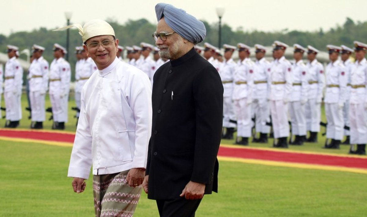 Indijos premjero Manmohano Singho susitikimas su Mianmaro prezidentu Theinu Seinu 