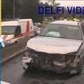 Vilniuje susidūrus 4 automobiliams, nukentėjo 2 žmonės