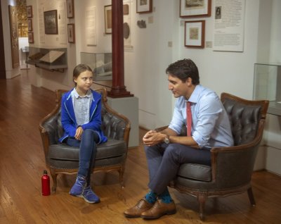 Greta Thunberg, Justinas Trudeau