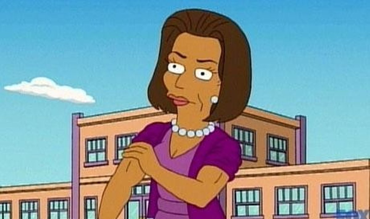 Michelle Obama seriale „Simpsonai“   „Splashnews“ nuotr.
