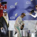 K. Raikkonenas Bahreine įsiterpė tarp „Mercedes“ pilotų