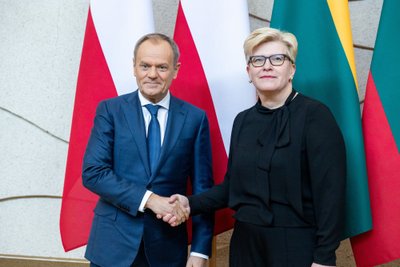 Premjerės Ingridos Šimonytės ir Lenkijos ministro pirmininko Donaldo Tusko susitikimas