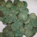 Trove of 500-year-old coins unearthed during street renovation in Kaunas