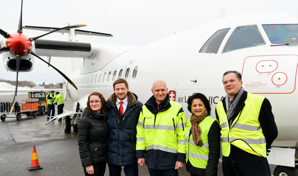 "Air Lituanica" skydžio į "Bromma" oro uostą pristatymas