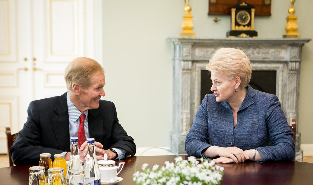Bill Nelson and Dalia Grybauskaitė