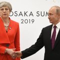 Besisveikindama Theresa May į Putiną net nepažiūrėjo