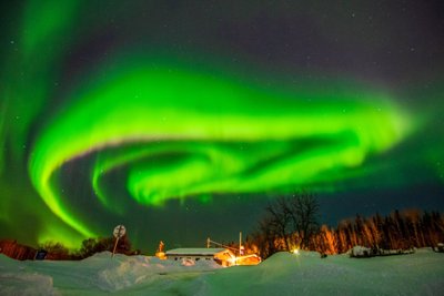 Saulės audra ir šiaurės pašvaistės. VidaPress/Scanpix asociatyvi nuotr.