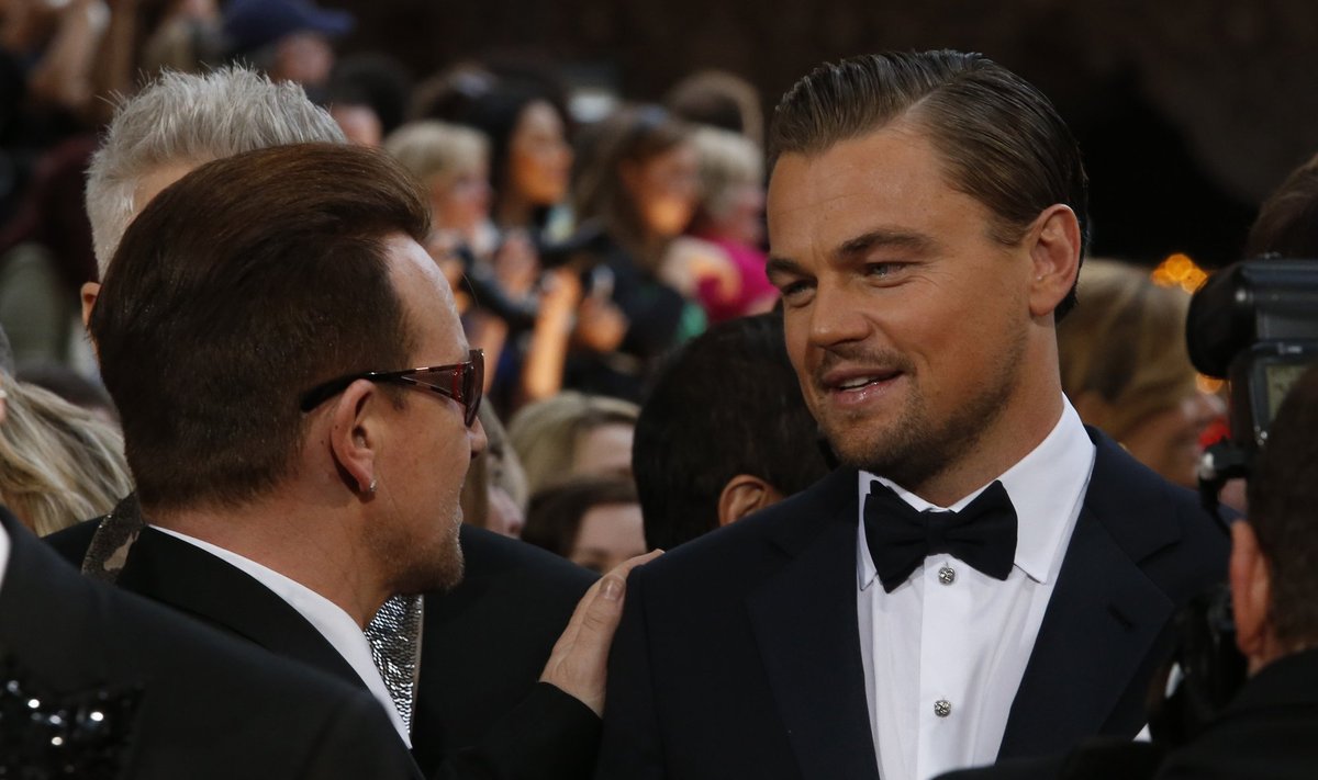 Bono ir Leonardo DiCaprio