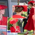 Ryškus Kate Middleton įvaizdis žirgų lenktynėse sužavėjo ne visus: internautams užkliuvo Velso princesės aksesuarai