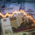 Krentantis rublis palietė ir Rusijos turtinguosius: parduotuvės siūlo išpardavimus