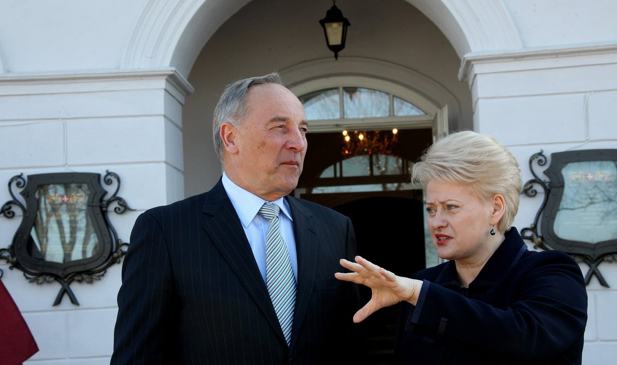 Andris Bėrzinis ir Dalia Grybauskaitė
