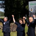 Commemorative Baltic Way stands unveiled in Lithuania