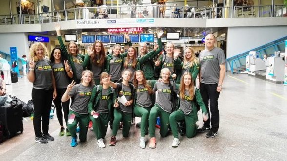 Lietuvos 16-mečių rinktinė išvyko į Europos čempionatą