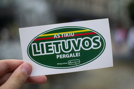 Lipdukas: "Aš tikiu Lietuvos pergale!"