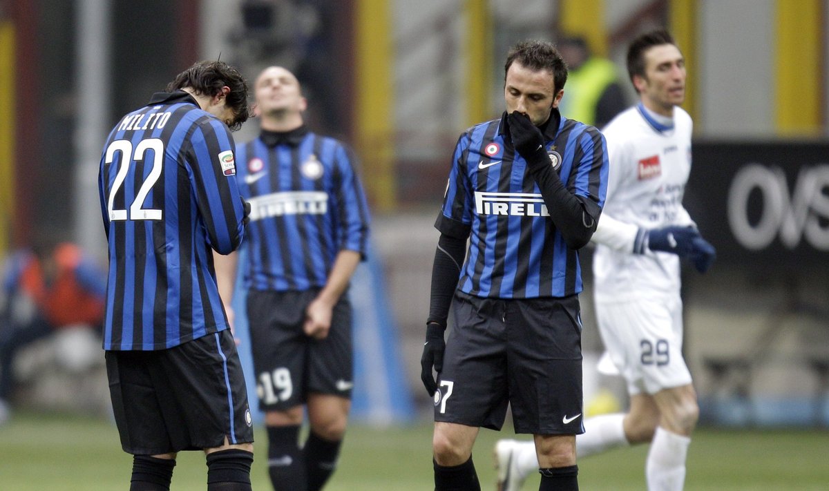 Nusiminę "Inter" klubo futbolininkai