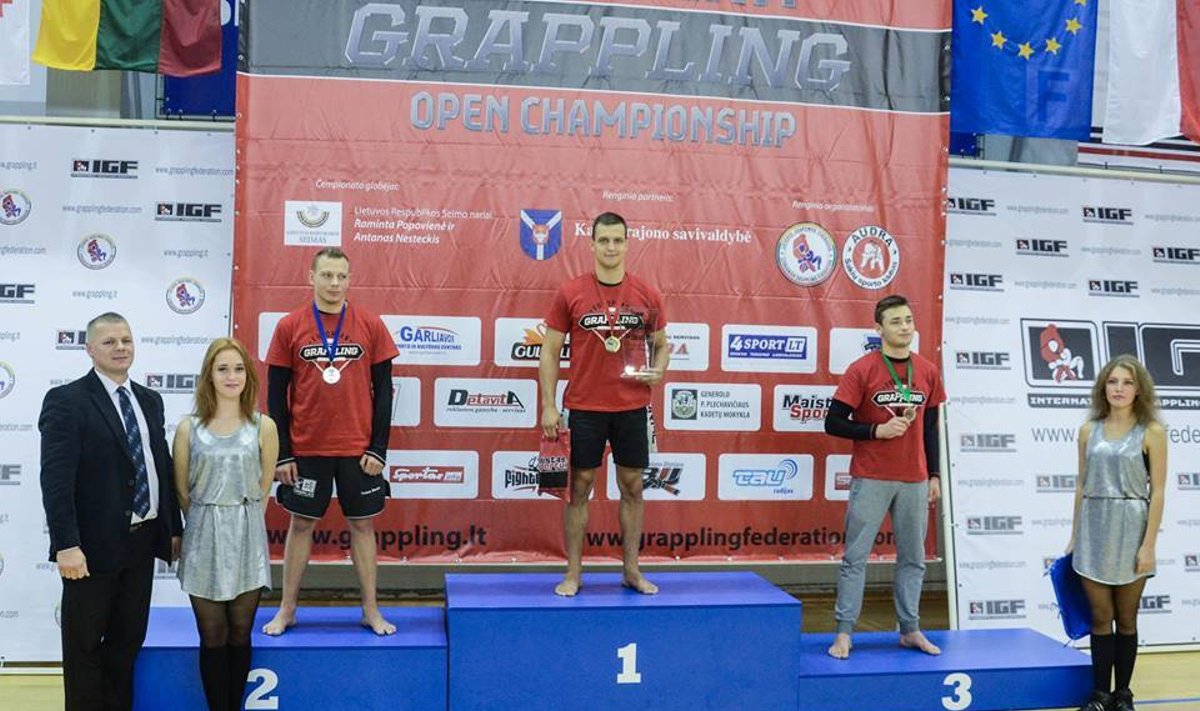 Graplingo turnyro nugalėtojas Rokas Naruševičius