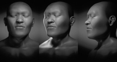 Nazlet Khater veido rekonstrukcija pagal kaukolės duomenis. Cicero Moraes/ Moacir Elias Santos iliustr.